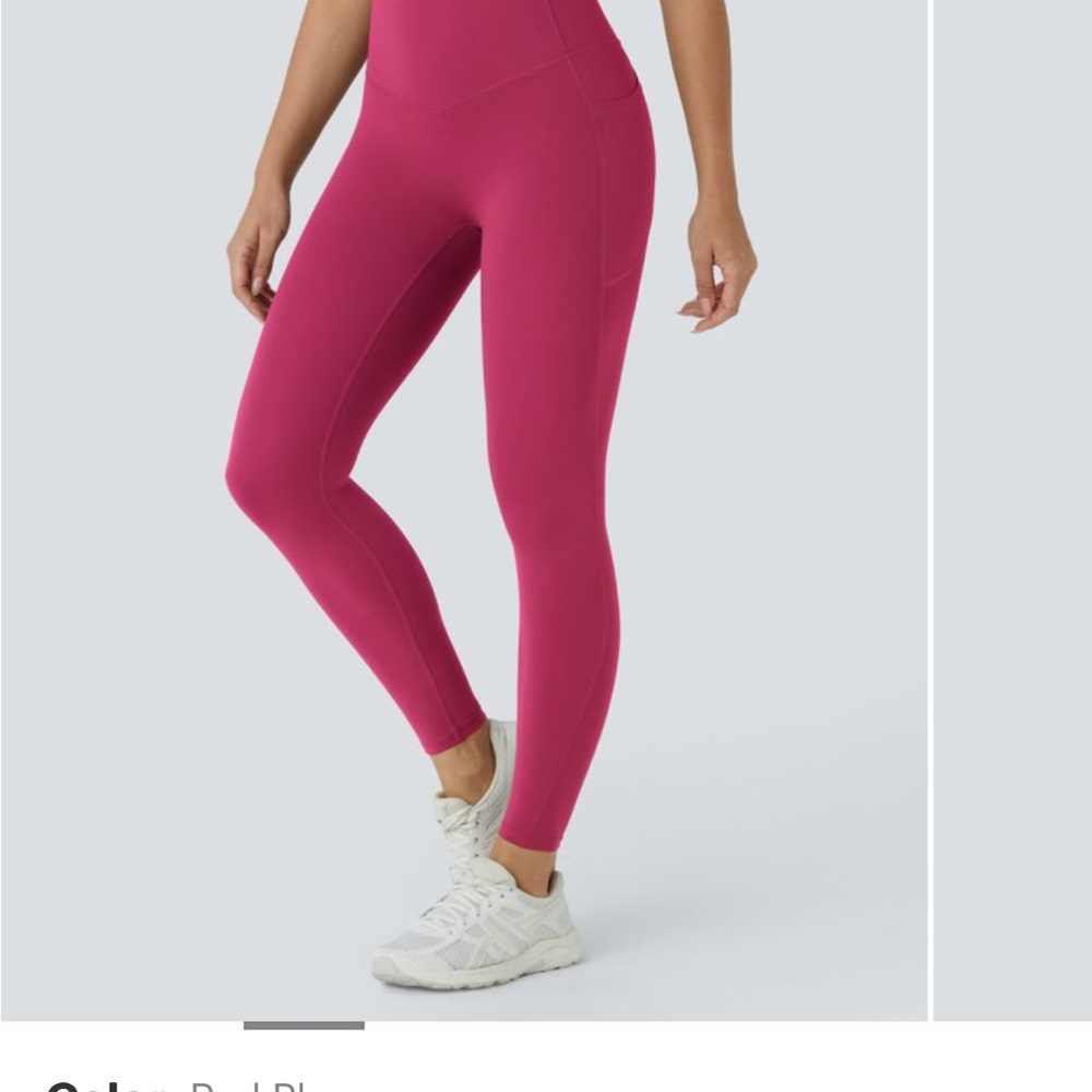 HALARA Pink High-Waisted Leggings for Flexibility